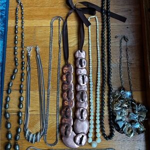 Elegant Statement Costume Jewelry Necklaces (Lot of 7)